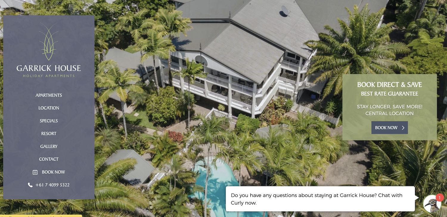 Case Study: How Garrick House Holiday Apartments Transformed Customer Service with AI Chatbot Curly